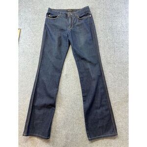 Roberto Cavalli Women Italian Jeans Size 38 US2 Yellow/Gold Stitching 30" Inseam